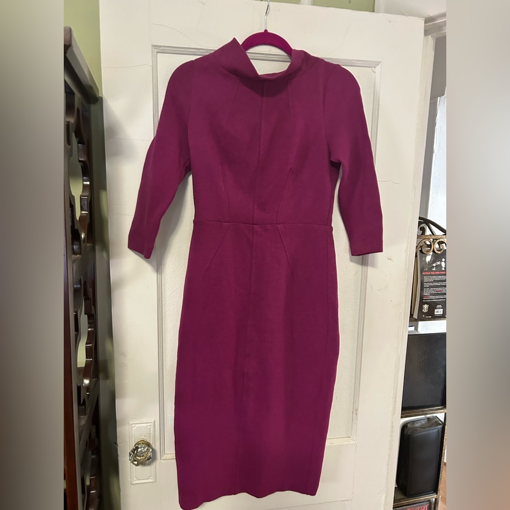 BNWT Boden USA magenta pencil dress size 12 L Euro/ 8 L USA.